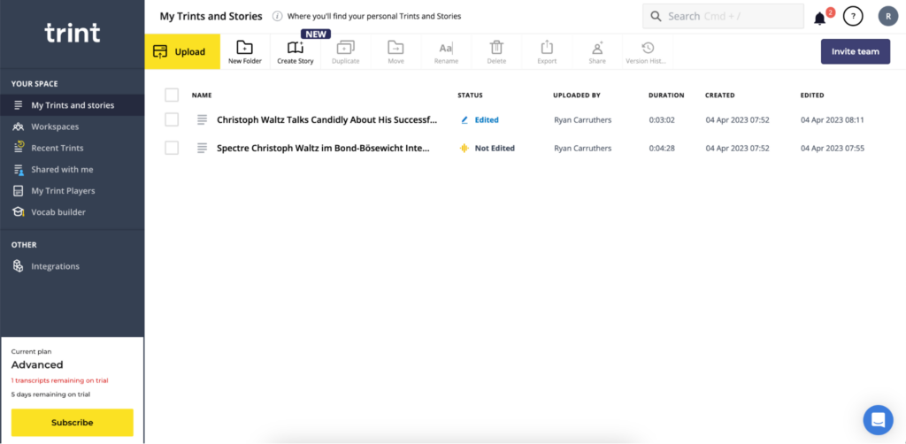 Trint vs Tucan.ai: Which transcription tool does it better?