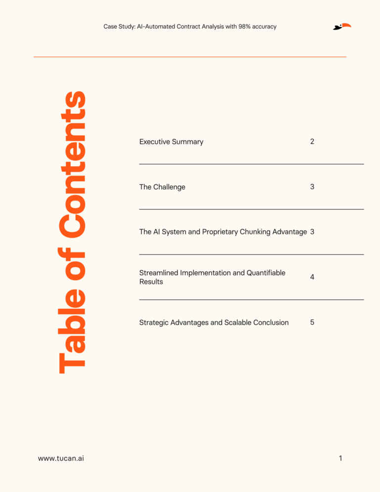 Table of Contents