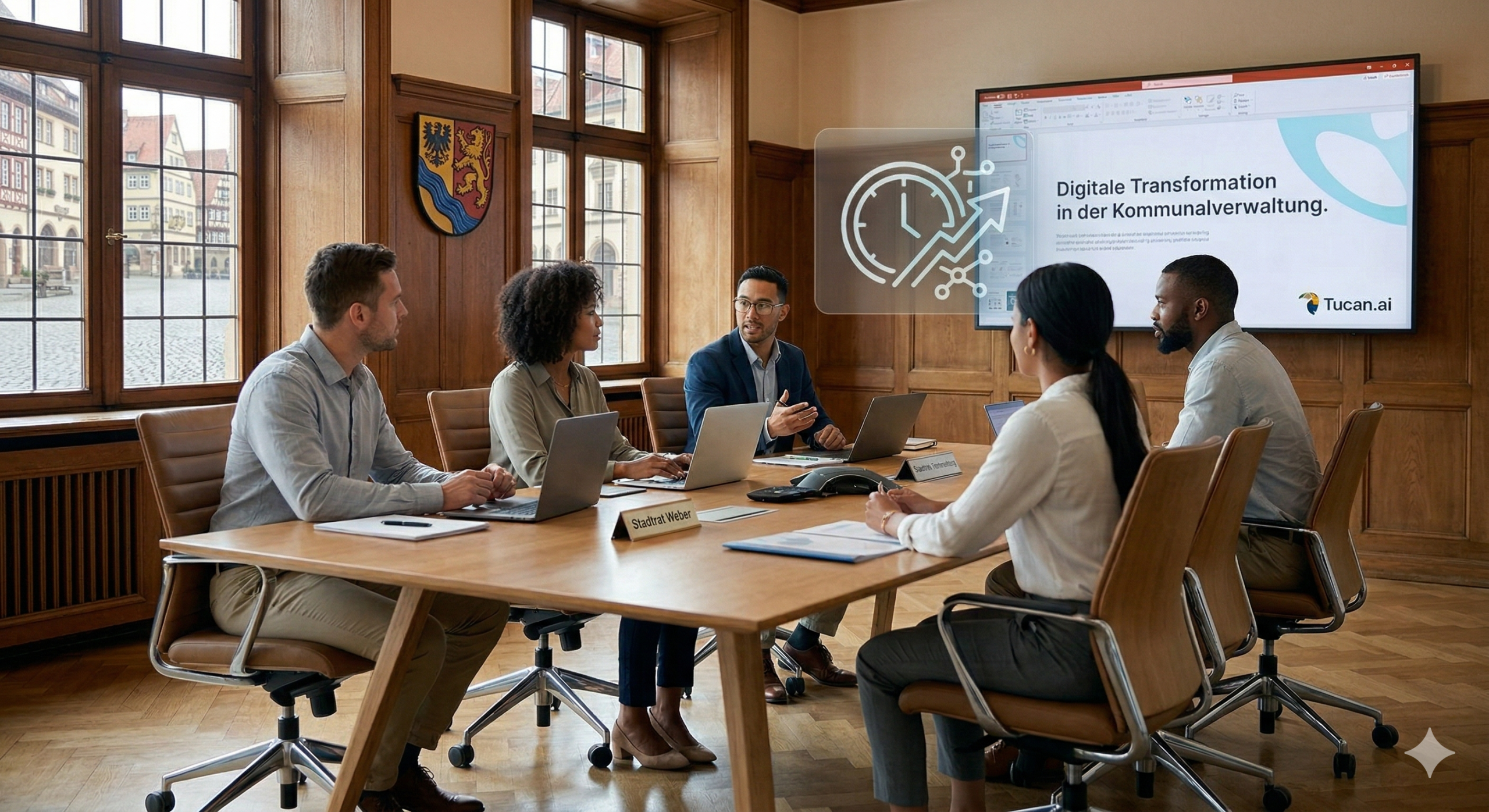 Eine kommunale Sitzung